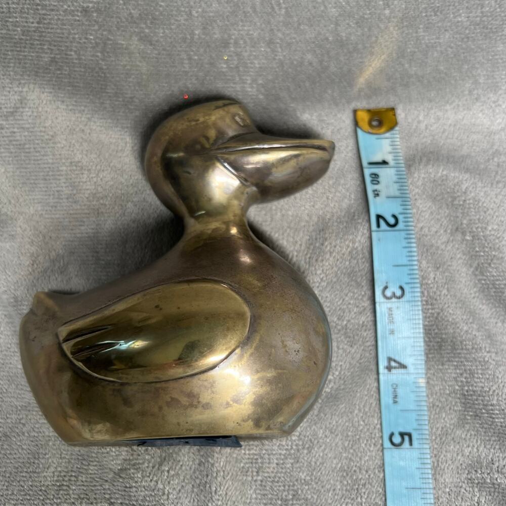 Vintage Brass Duck Figurine - Picture 7 of 7
